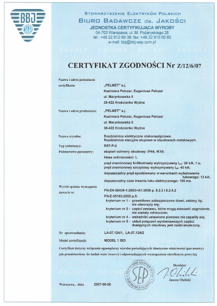 Certyfikat 1