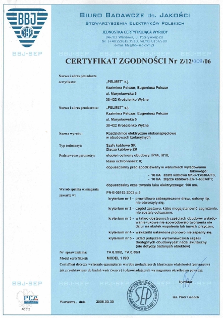 Certyfikat 2