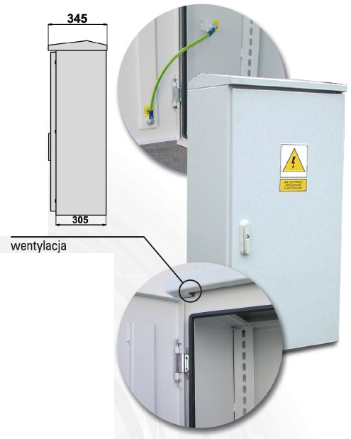 Szafa 320mm wnętrze